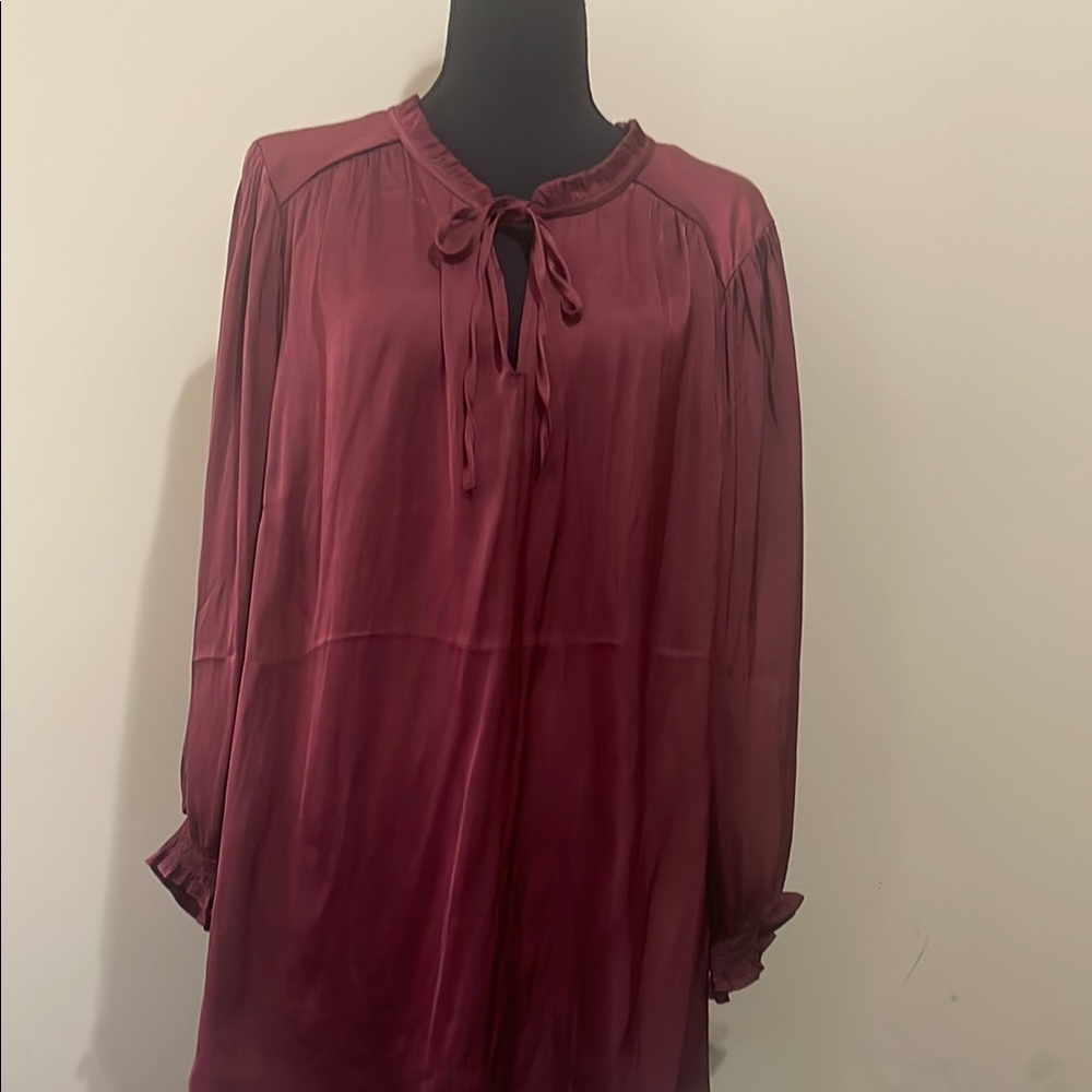 Elegant Burgundy Blouse